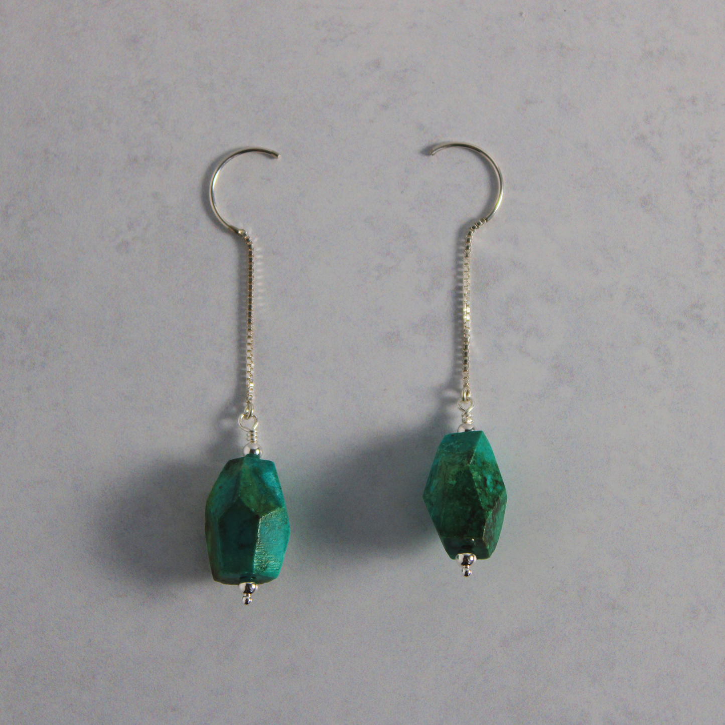 Turquoise Nugget Earrings