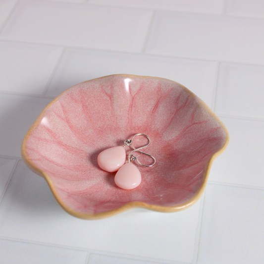 Pink Opal Earrings