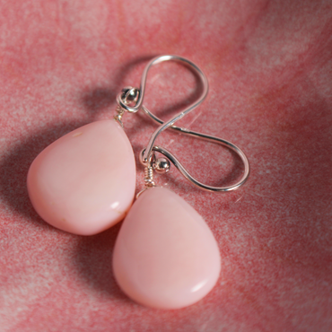 Pink Opal Earrings