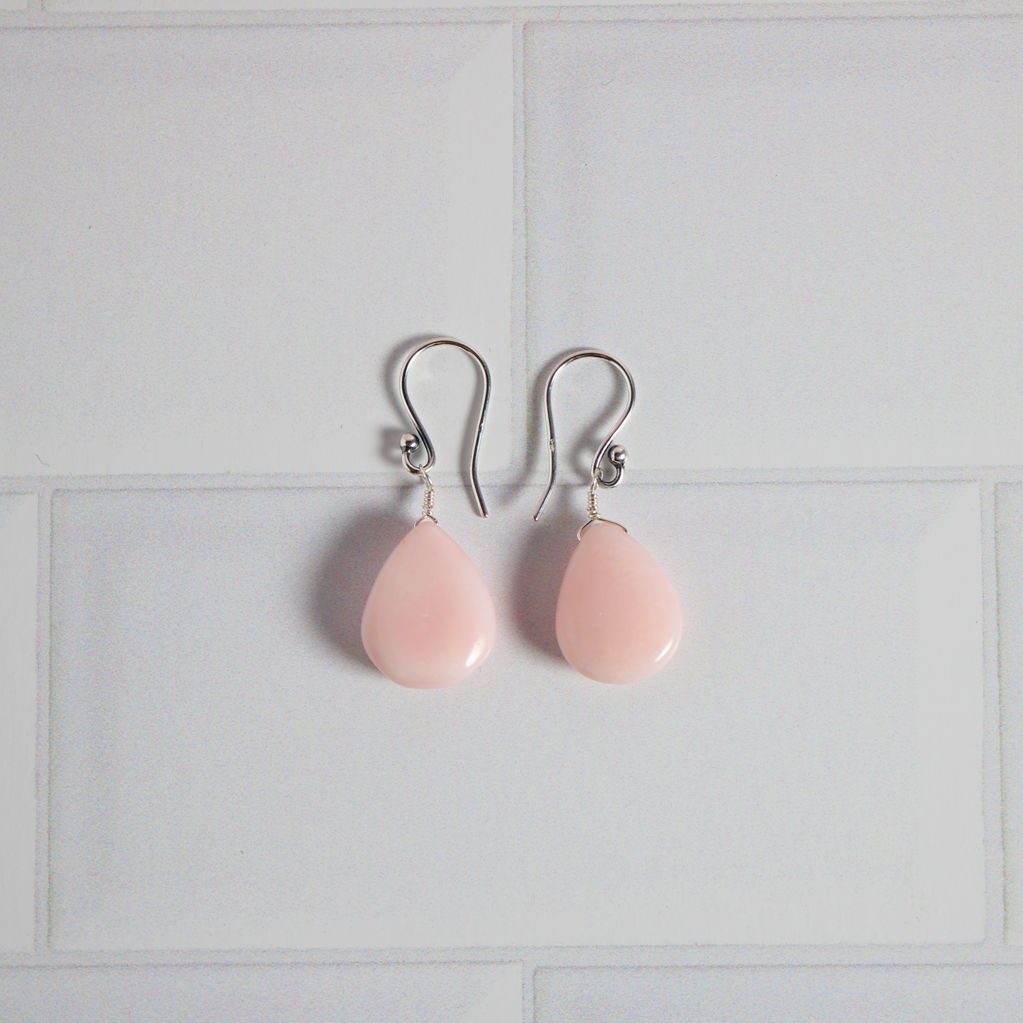 Pink Opal Earrings
