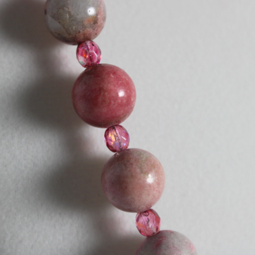 Rhodonite & Crystal Necklace