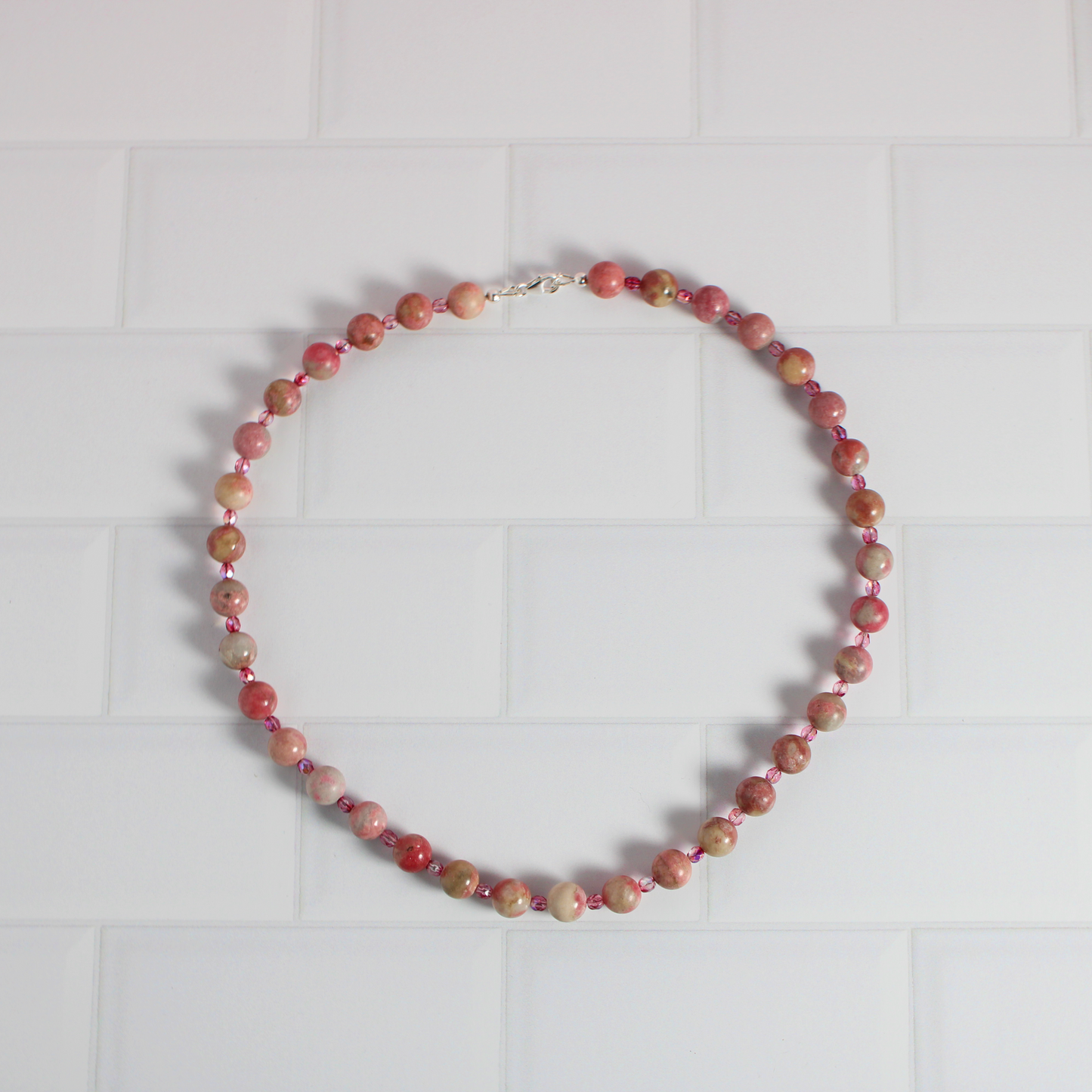 Rhodonite & Crystal Necklace