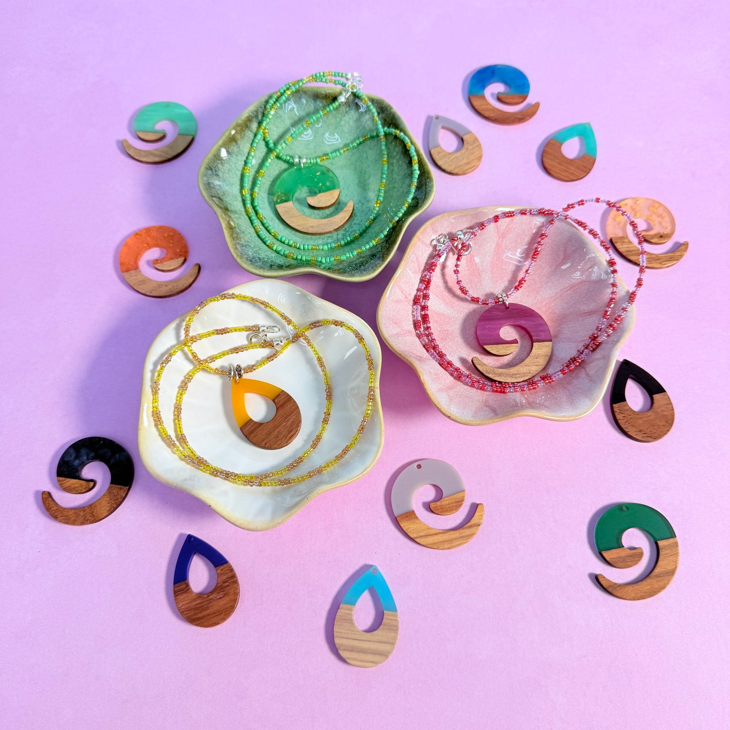 6.26.25 Wood & Resin Necklace Workshop