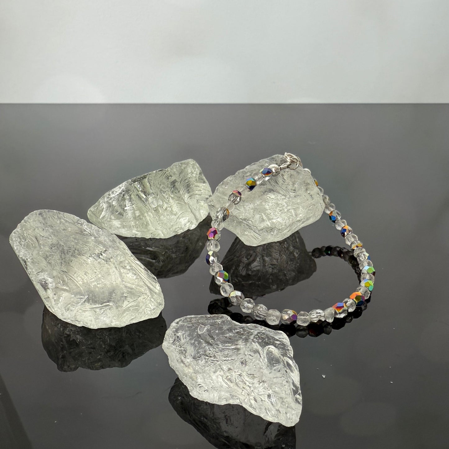 Fire Quartz Crystal Bracelet