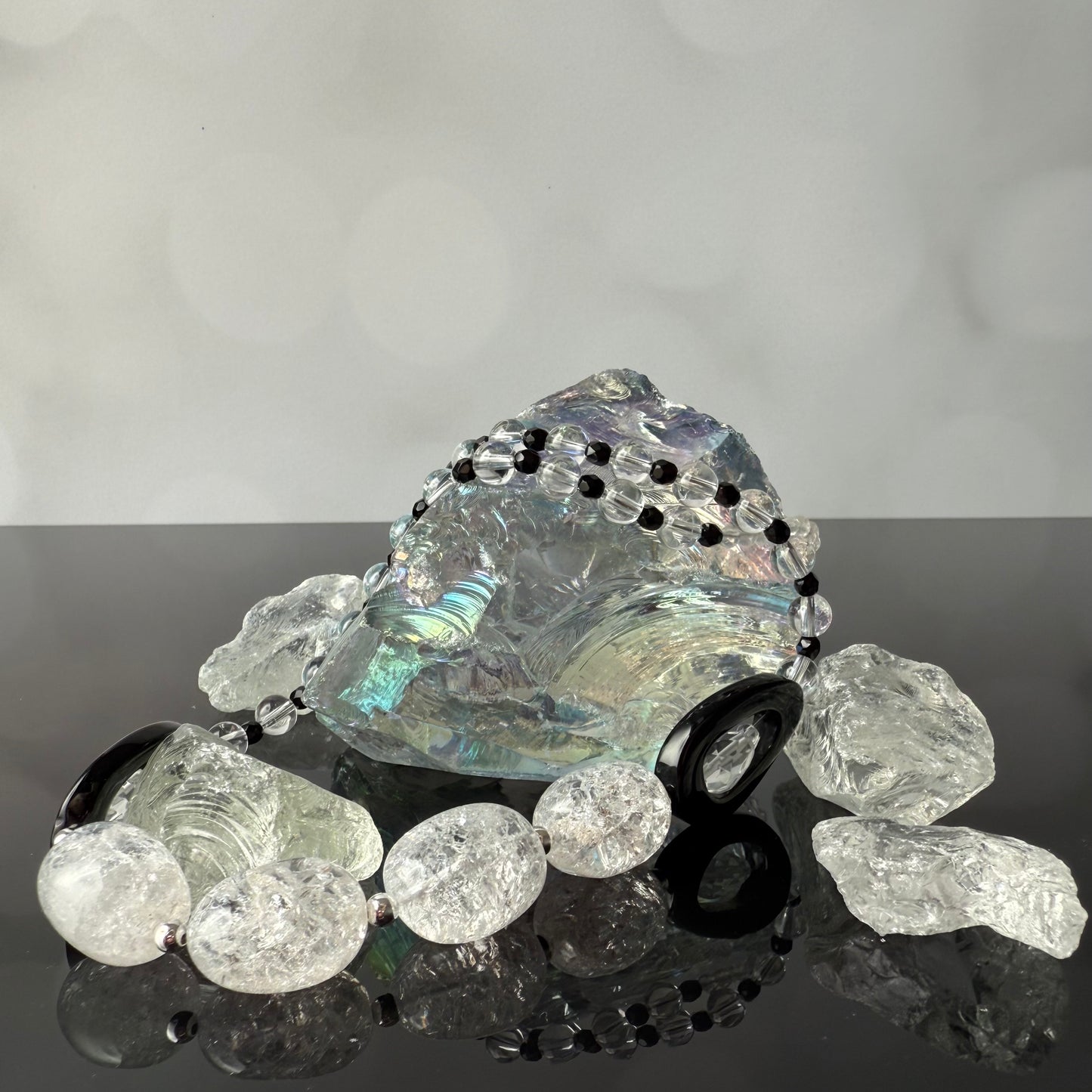 Ice Flake Quartz Necklace