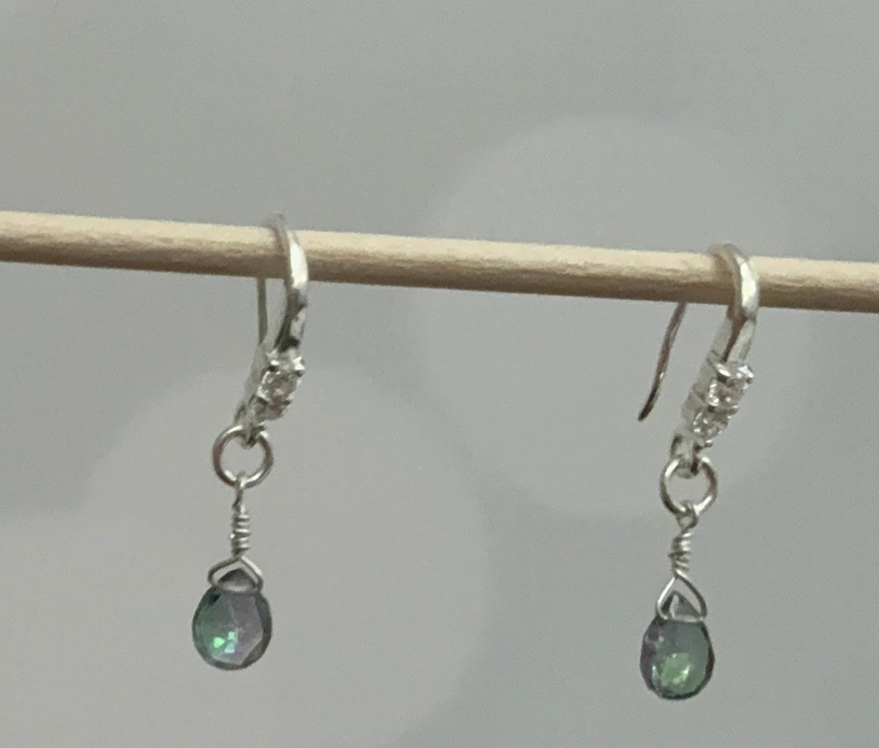 Sterling Mystic Topaz Earrings