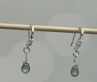 Sterling Mystic Topaz Earrings