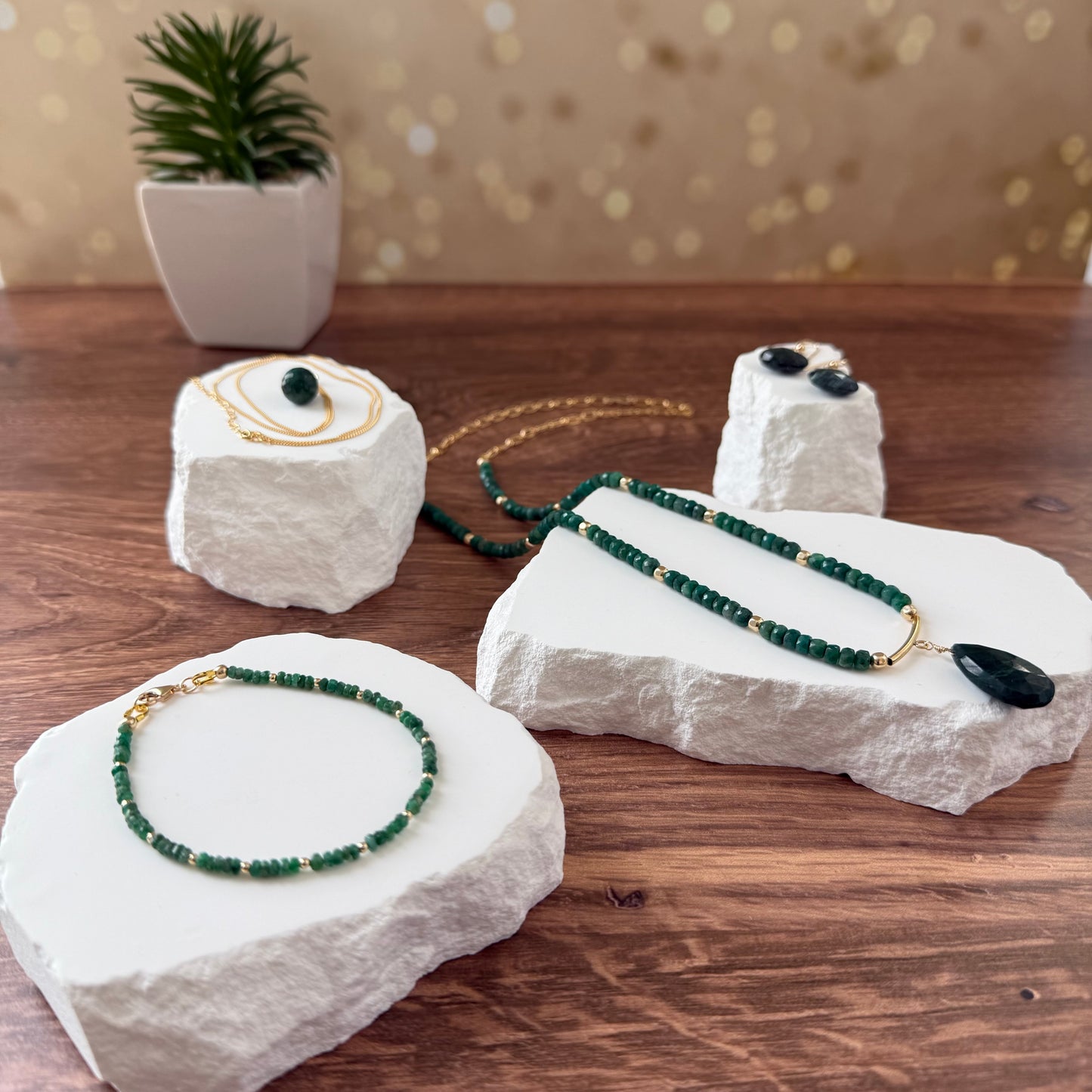 Emerald & Beryl Necklace