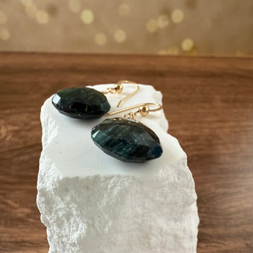 Regal Emerald Drop Earrings