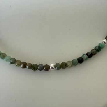 Sterling Emerald Bracelet