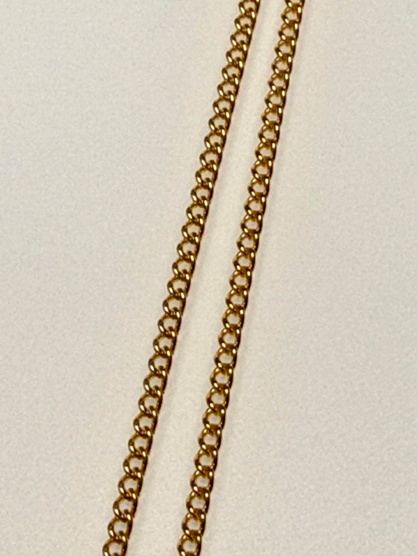 Emerald Drop with Curb Chain