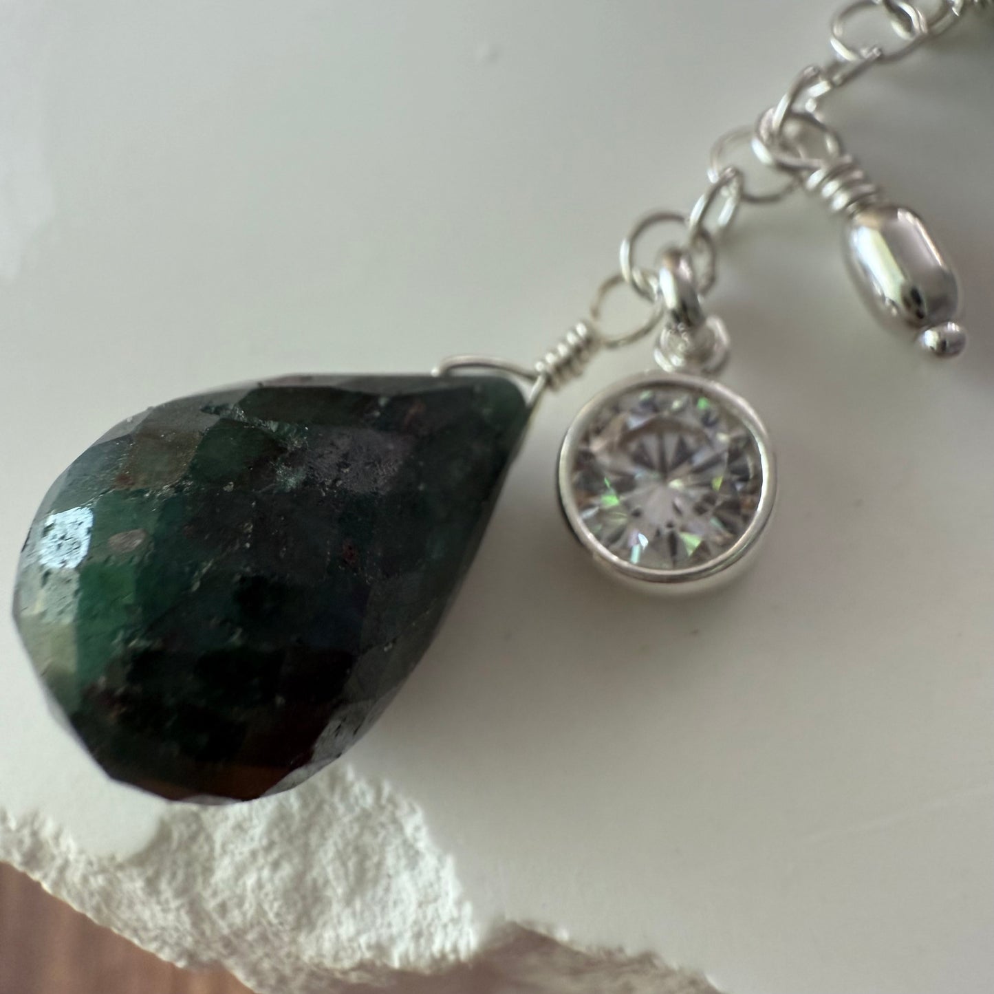 Elegant Emerald Drop Earrings