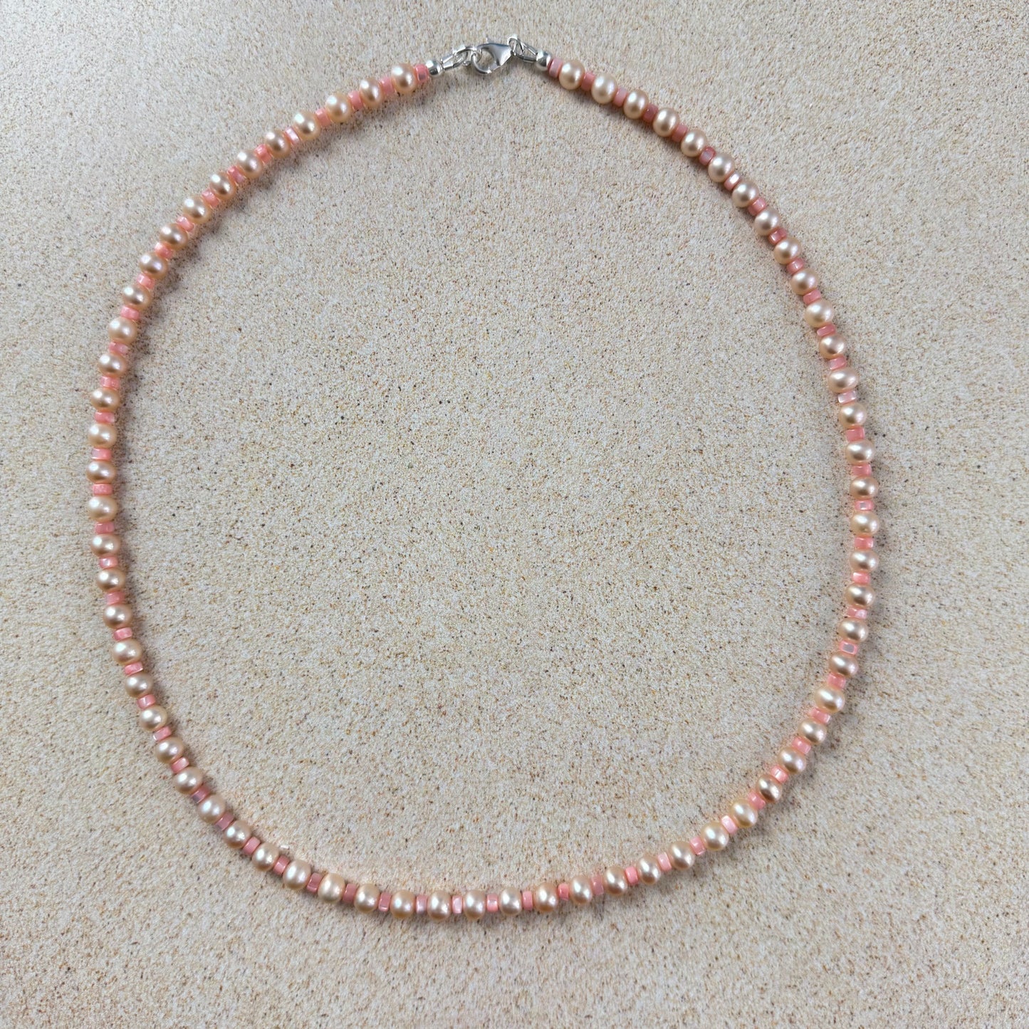 Peachy Cherry Blossom Necklace