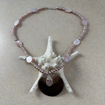 Pink Mother of the Pearls Necklace
