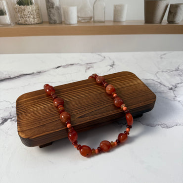 Carnelian Nugget Necklace