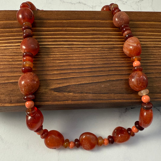 Carnelian Nugget Necklace