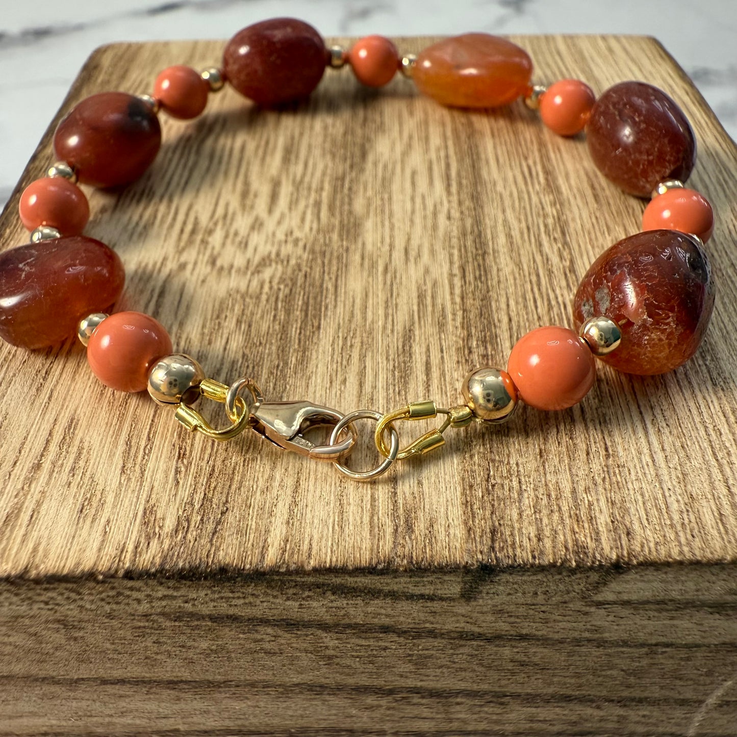 Elegant Carnelian Bracelet