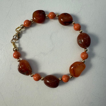 Elegant Carnelian Bracelet