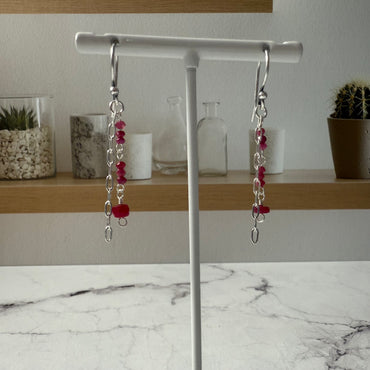 Hanging with Rubies Earrings