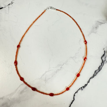 Carnelian Simplicity Necklace