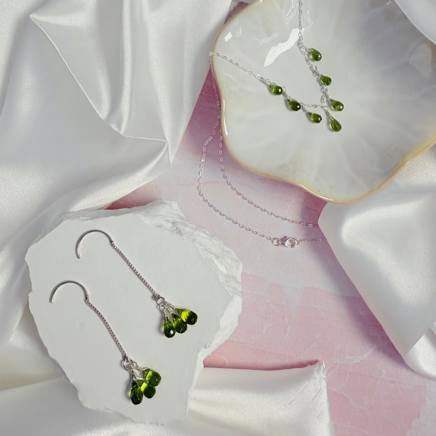 Dangle Peridot Earrings
