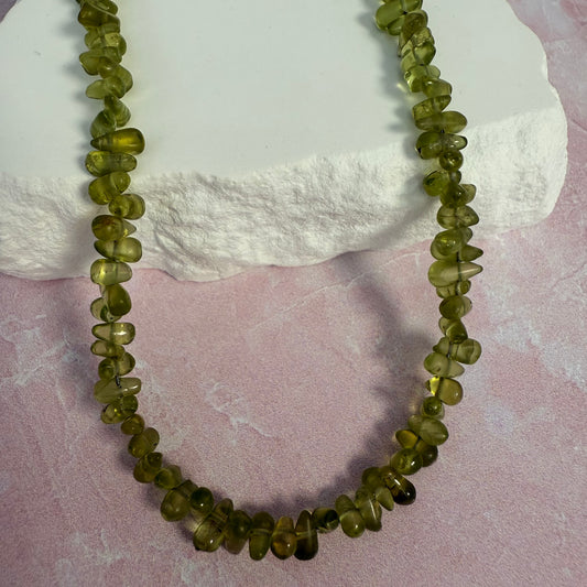 Peridot & Quartz Necklace