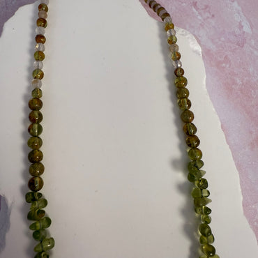 Peridot & Quartz Necklace