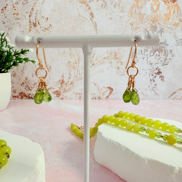 Golden Peridot Earrings