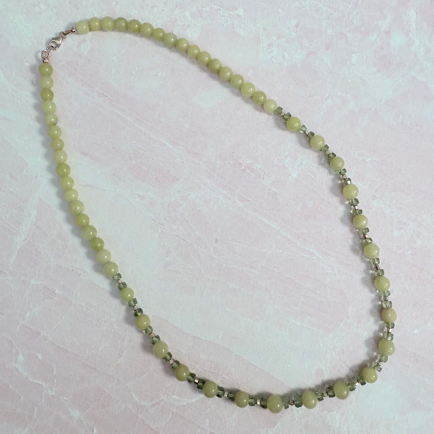 Peridot & Jade Necklace