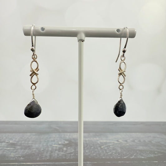 Sapphire Twist Earrings