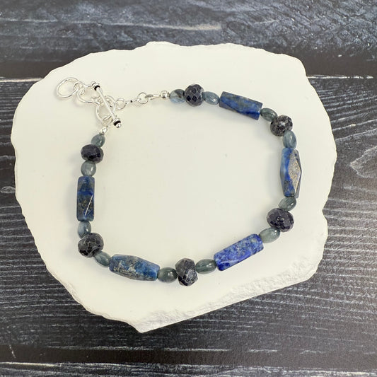 Sapphire & Lapis Bracelet