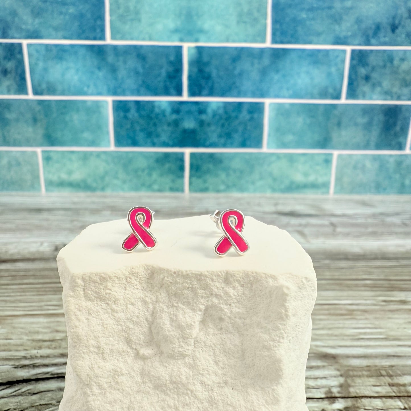 Breast Cancer Stud Earrings
