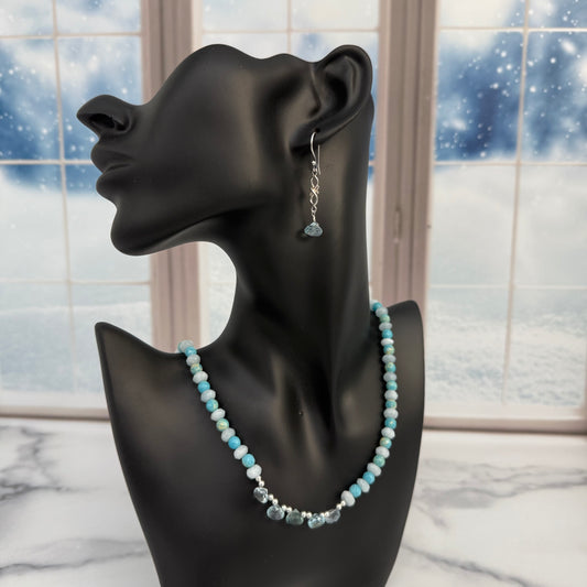 Shimmering Sky Blue Topaz Earrings