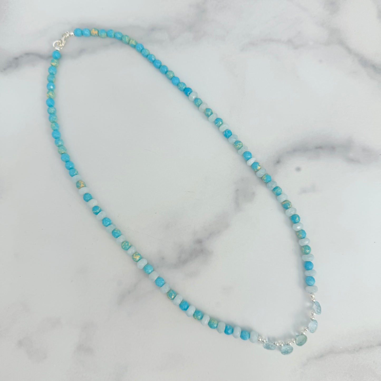 Shimmering Sky Blue Topaz Necklace
