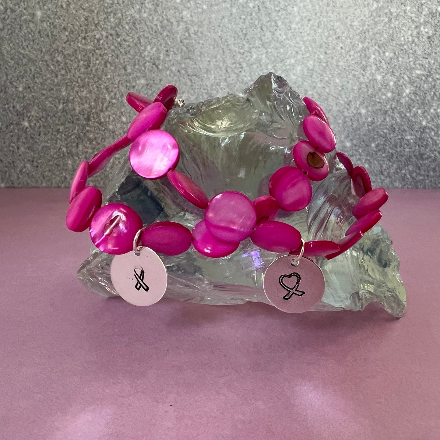 Hot Pink for Breast Cancer Bracelet