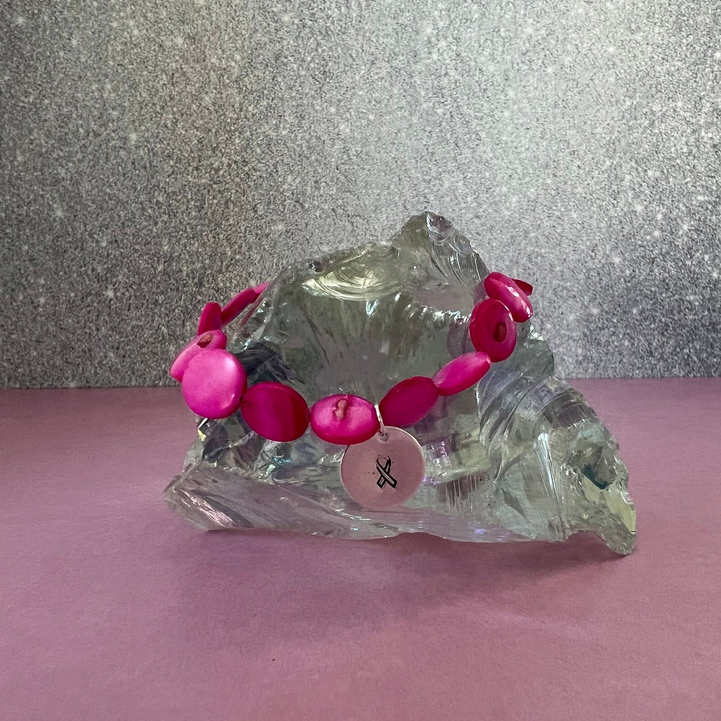 Hot Pink for Breast Cancer Bracelet