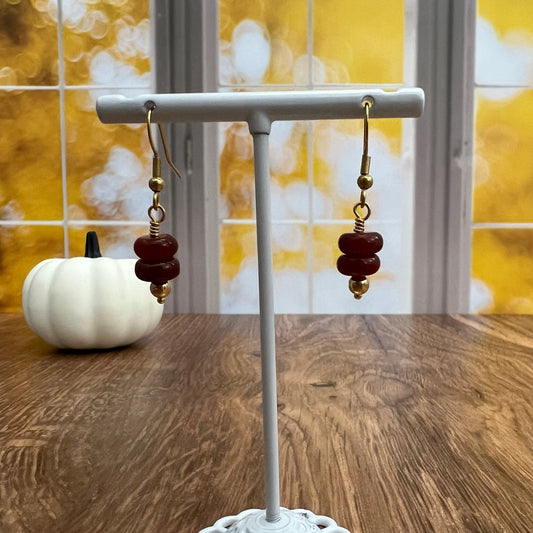 Redline Agate Earrings