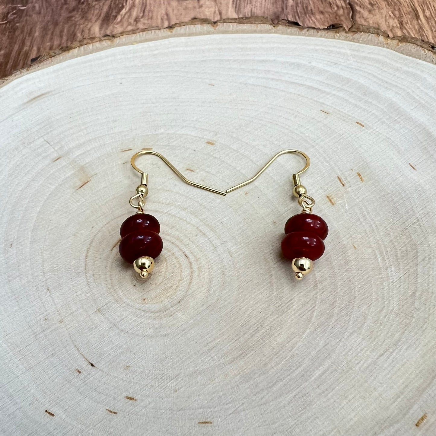 Redline Agate Earrings