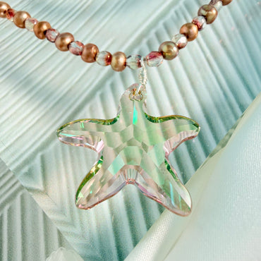 Purple Haze Starfish Necklace