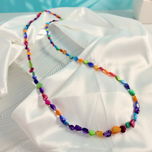 Tropical Mother of Pearl Necklace