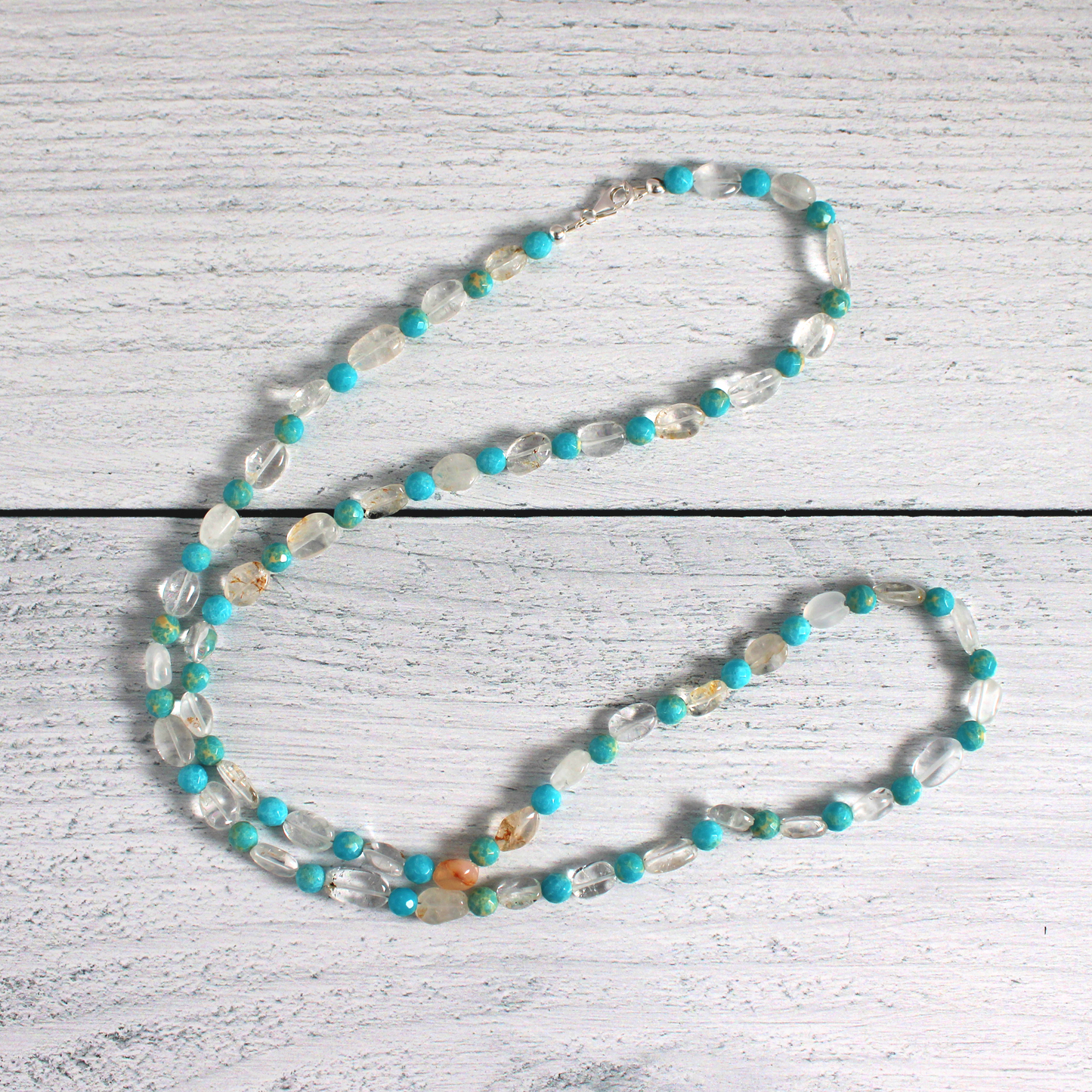 Cool Quartz & Jasper Necklace