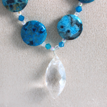 Icy Quartz & Agate Necklace