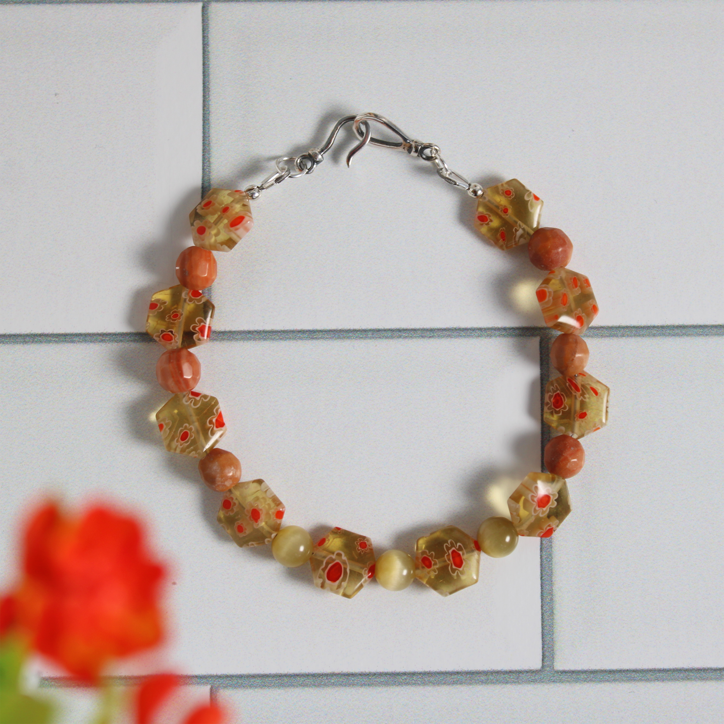 Eye on Millefiori Bracelet