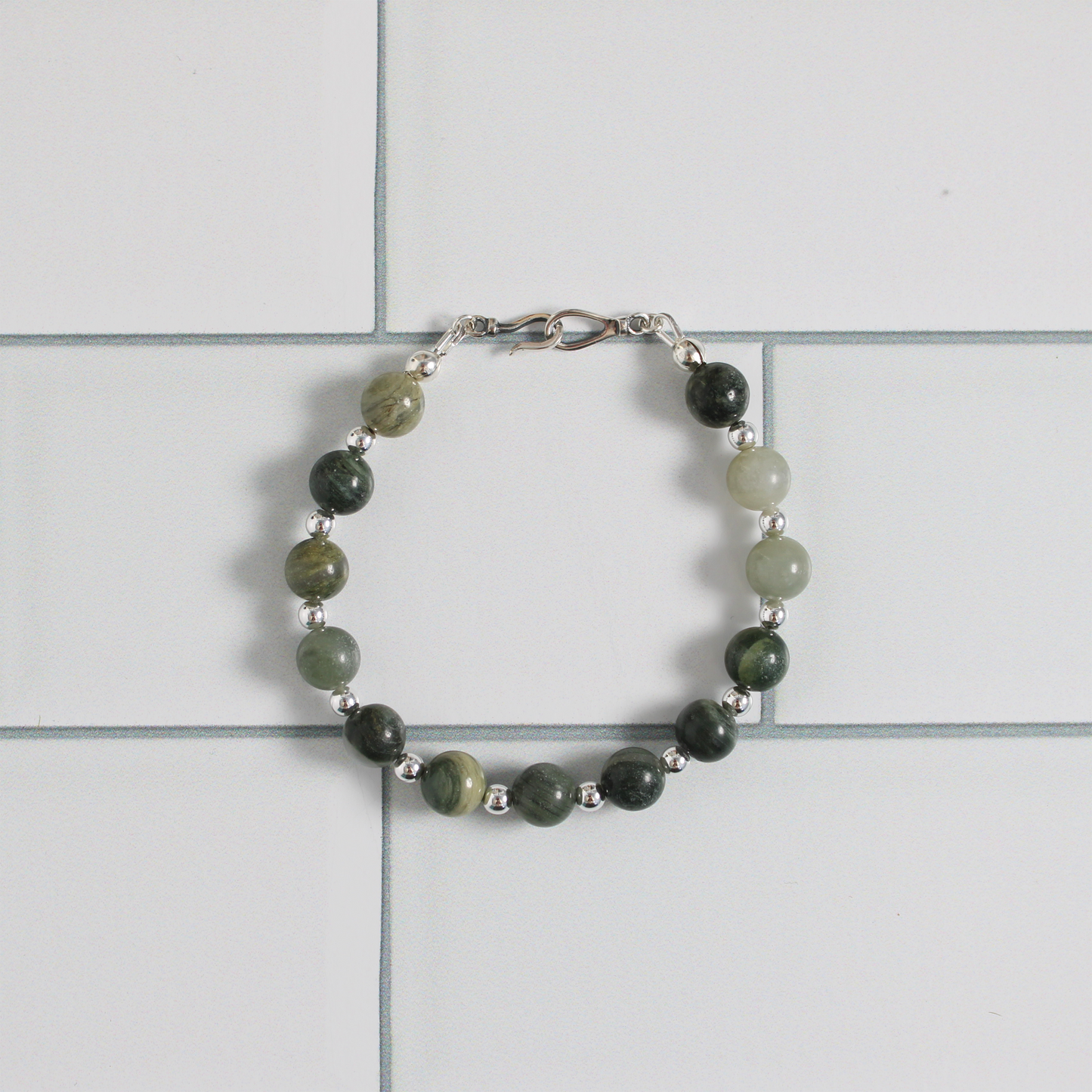 Green Line Jasper Bracelet