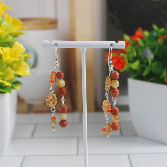 Eye on Millefiori Earrings