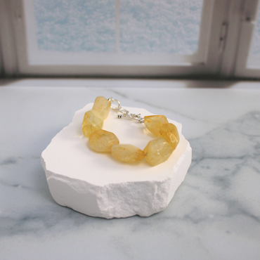 Citrine Nugget Bracelet