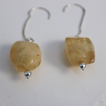 Citrine Nugget Earrings