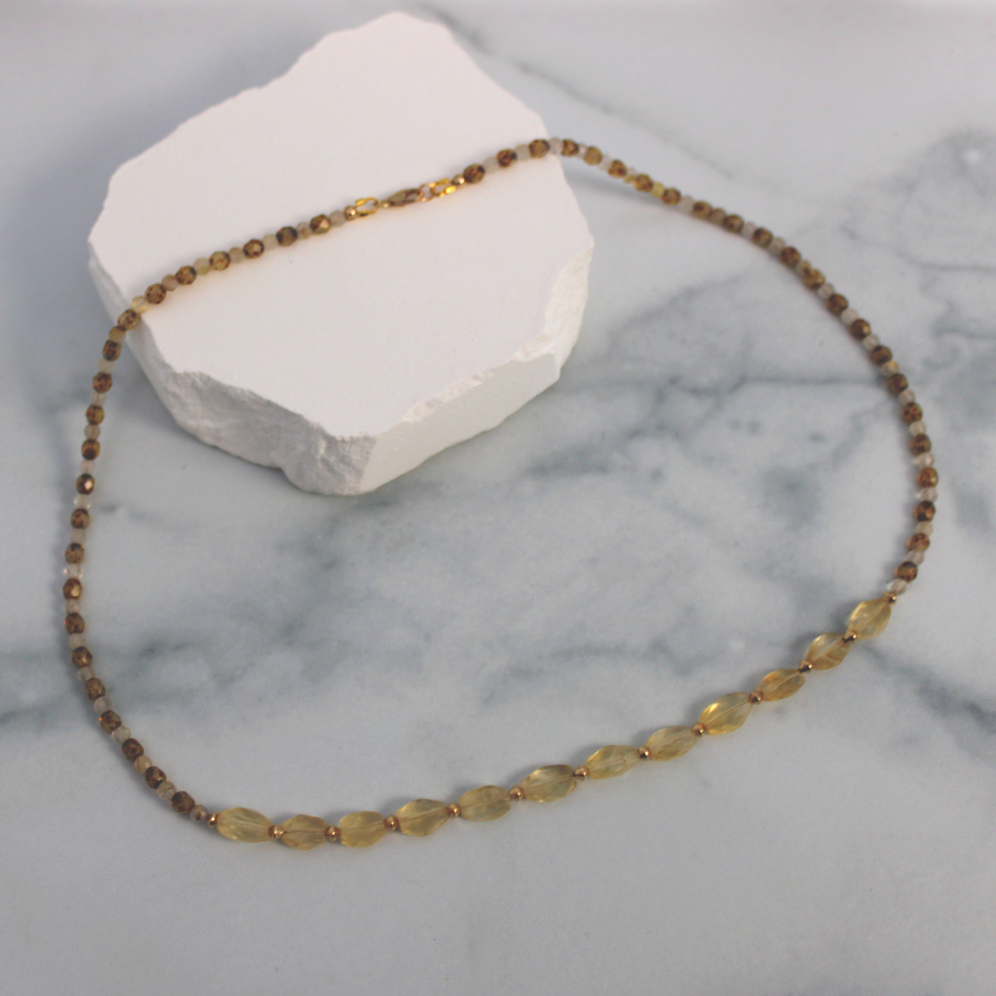 Citrine & Quartz Necklace