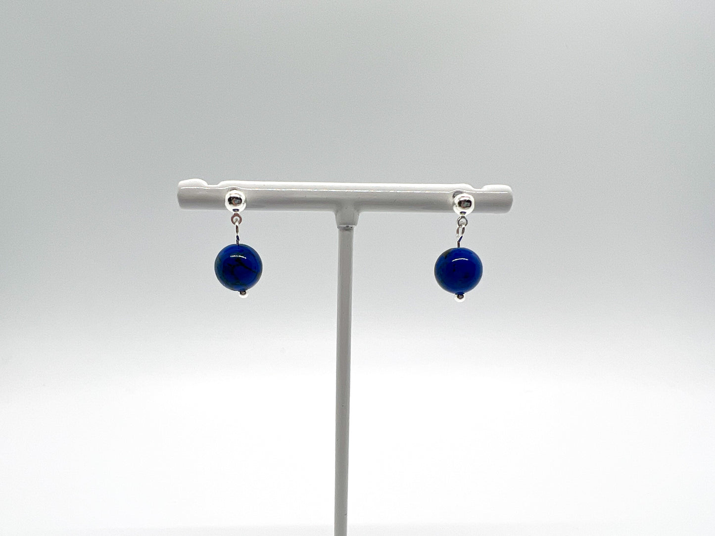 Cobalt Mosaic Shell Earrings