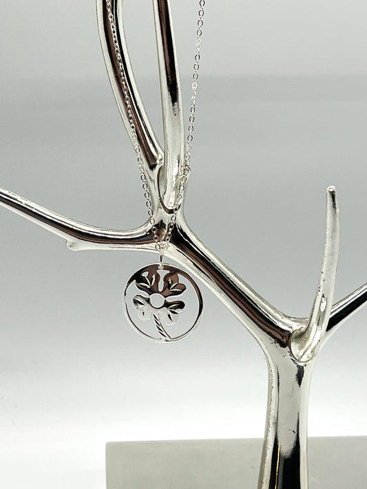 Sterling Silver Shamrock Necklace